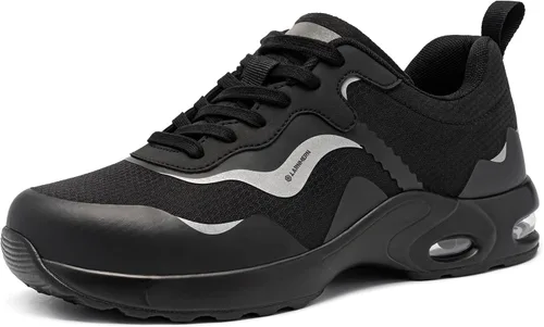 Vista 2 de LARNMERN Steel Toe Shoes for Men Air Cushion Safety Shoes Lightweight Industrial Construction Zapatos con Punta de Acero para Hombre