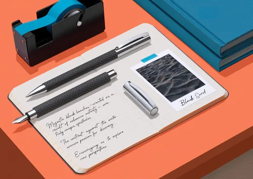 Vista 5 de Faber Castell 147055 - Bolígrafo de arena negra con diseño de ambición a base de aceite