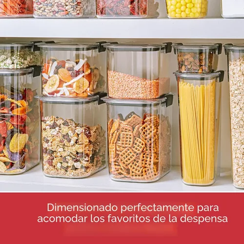Vista 4 de Rubbermaid Brilliance - Recipientes para almacenar alimentos, libres de bisfenol A, con tapas