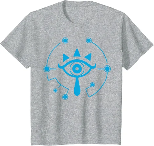 Vista 7 de Zelda Breath of The Wild Sheikah Eye Logo Camiseta Negro
