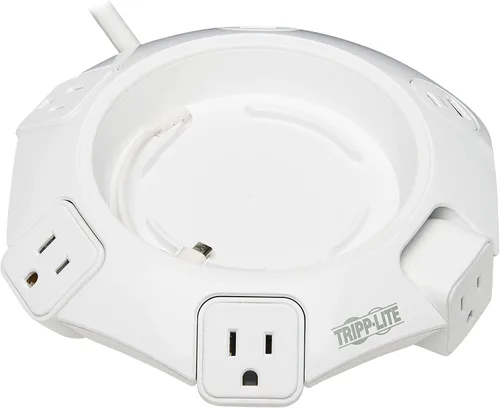 Vista 13 de Tripp Lite Protector de sobretensiones esférico de 3 tomas, 4 puertos USB (4.8A compartido) - Cable de 6 pies (6.0 ft), enchufe 5-15P, 540 julios