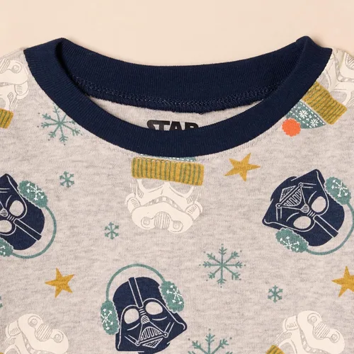 Vista 5 de Amazon Essentials Disney Marvel Star Wars - Pijama unisex de algodón ajustado para niños