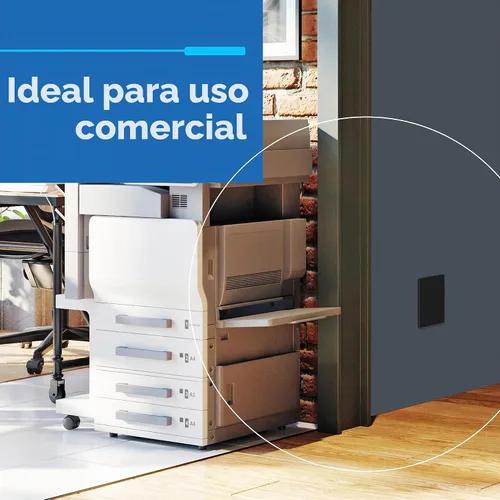 Vista 7 de LIDER - Placa de pared en blanco, diseño sin tornillos, tamaño mediano, 1 banda, negro mate