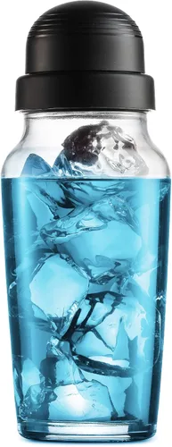 Vista 7 de Godinger Coctelera, coctelera de Martini, coctelera de vidrio de fabricación italiana, 19 onzas, juego de 2