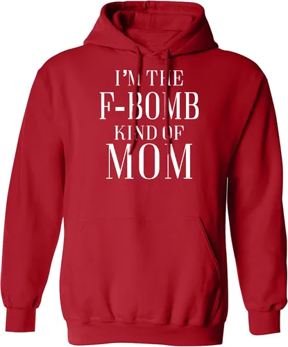 Vista 5 de zerogravitee Sudadera con capucha para adulto con texto en inglés "I'm the F-Bomb kind of Mom