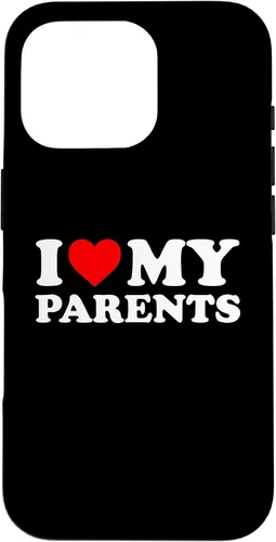Vista 20 de I Love My Parents - Red Heart Case for iPhone 16