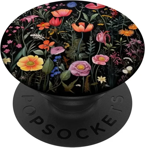 Vista 6 de Wildflower Watercolor Flowers Botanic Floral Garden - PopSockets MagSafe PopGrip para iPhone para mujer