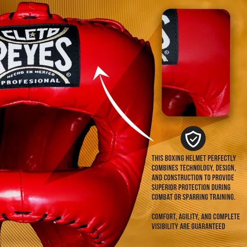 Vista 4 de CLETO REYES Casco tradicional de boxeo para hombres y mujeres, protector para la cabeza, protector facial, deportes de combate