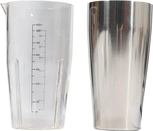 Vista 7 de Máquina eléctrica para hacer batidos, máquina comercial de batido de leche de acero inoxidable con 2 tazas de 22.0 fl oz/taza 110 V 180 W, mezclador