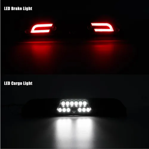 Vista 3 de Tercera luz de freno para F150 2015-2024 Strobe Pre-agujero Solo para cámara OEM/w For 15-24 F150;17-24 F250-550 Super Duty;19-24 Ranger 3rd
