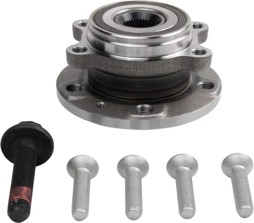 Vista 2 de TRQ - Conjunto de rodamiento y cubo para rueda con kit de herramientas compatible con TT Golf Passat Jetta
