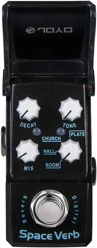 Vista 4 de JOYO Mini pedal de reverb digital con 4 modos de reverb para efecto de guitarra - True Bypass (Space Verb JF-317)