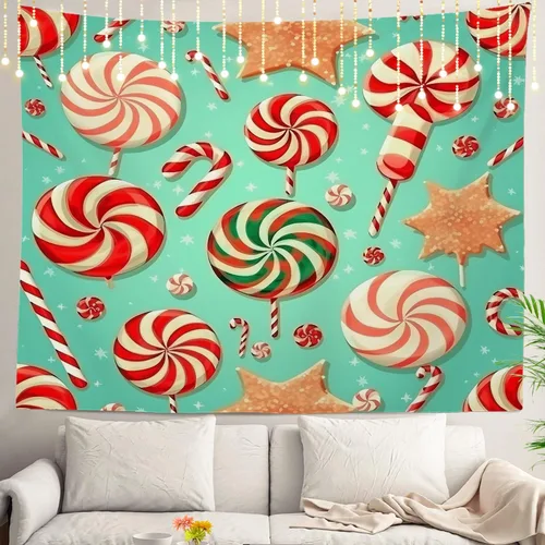 Vista 54 de Shrahala Circles Tapestry, Abstract Art With Various Circles Wall Hanging Hd Print Polyester Backdrop For Dorm Room Bedroom 30 X 40 In