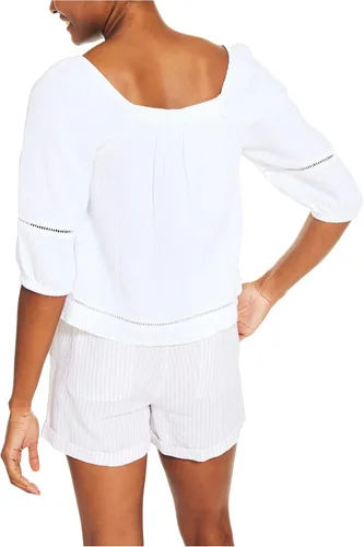 Vista 2 de Nautica Top de cuello cuadrado para mujer