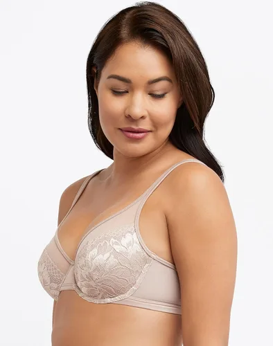 Vista 4 de Bali Brasier convertible One Smooth U Lace Minimizer, con aros y cobertura completa para mujer