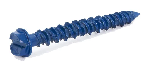 Vista 16 de Anclaje de tornillo de hormigón con cabeza hexagonal de 1/4 x 1-1/4 pulgadas con broca para anclar a mampostería, bloque o ladrillo (100 por caja)