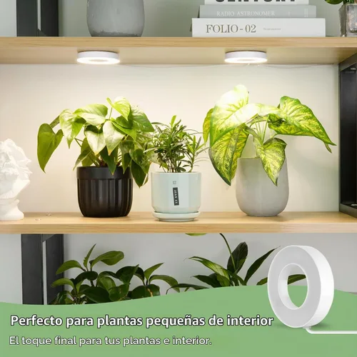 Vista 5 de LORDEM Lámpara de techo para el crecimiento de plantas, 96 LEDs, luz LED de espectro completo, lámpara de 5V con interruptor automático de 4/8/12H