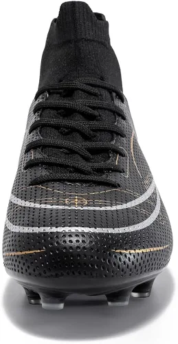 Vista 5 de breooes Botines de fútbol para hombre, botas de fútbol profesional, para entrenamiento, para exteriores, deportes de interior, atléticos, para niño