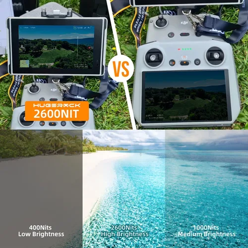 Vista 9 de HUGEROCK X7 Tablet resistente de 7 pulgadas, 2600nit luz solar legible, 8+128GB Android 13 tabletas impermeables para exteriores Moto Drone Cámara