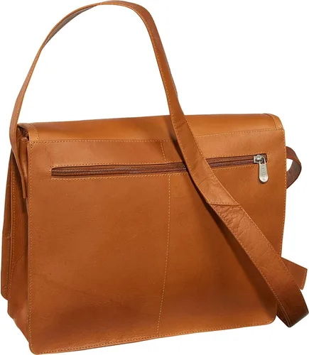 Vista 2 de Piel Leather Bolso grande con organizador, Saddle