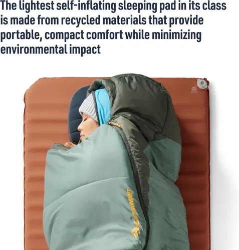 Vista 2 de Sea to Summit Pursuit - Colchoneta de dormir autoinflable para camping y mochilero, cónico, regular (72 x 22 x 2 pulgadas) Lightest-in-class