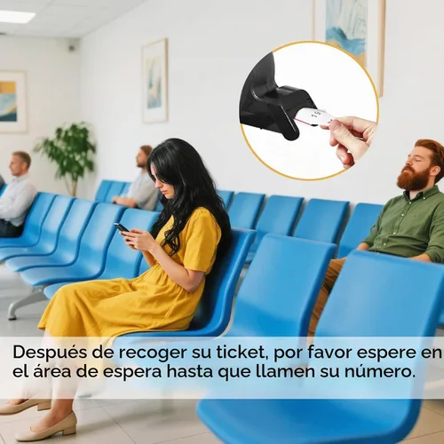 Vista 6 de Dispensador de boletos con sistema de números con 1 rollo de boletos, papel de 2 dígitos, 20 grupos, número de 00 a 99 (2 dígitos, morado)