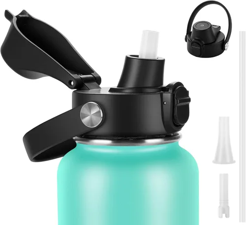 Vista 13 de EIPOSAU Auto Flip Lid for Hydro Flask Wide Mouth, Great Spout Lid for Simple Modern, Fits for Iron Flask and Other Brands, Replacement Lid with