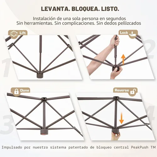 Vista 4 de EAGLE PEAK - Cenador desplegable de 13 x 13 pulgadas con mosquitera, toldo mosquitero fácil de instalar para patio y patio trasero, kiosco al aire