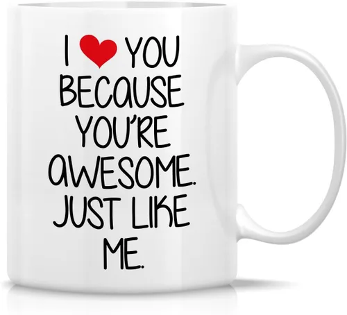 Vista 47 de Retreez Taza divertida – I Love You to The Moon & Back - Tazas de café de cerámica de 11 onzas – Divertido, sarcasmo, sarcástico, motivacional