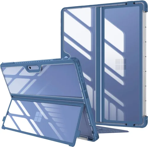 Vista 11 de Fintie Funda Rígida para Microsoft Surface Pro 11/10/9 de 13 Pulgadas - Funda Folio Resistente a Golpes con Carcasa Trasera Transparente Compatible