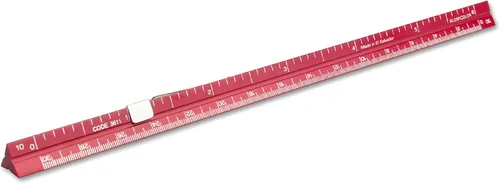 Vista 42 de Alumicolor Regla Métrica de Bolsillo para Arquitecto de Aluminio, 15CM, Negro
