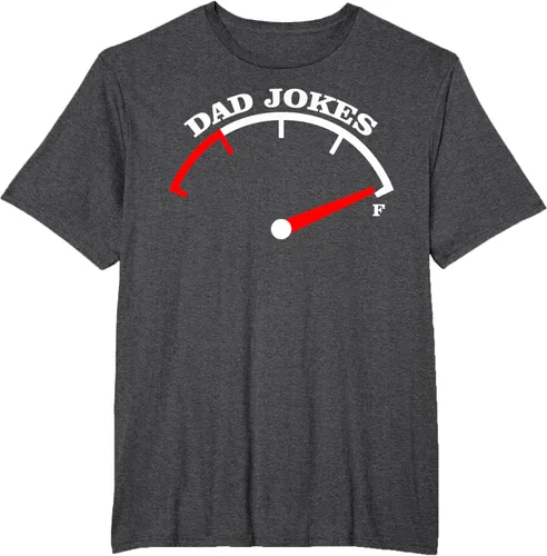 Vista 18 de Día del Padre Dad Jokes Fuel Car Pun Cargando Camiseta Padre, Negro