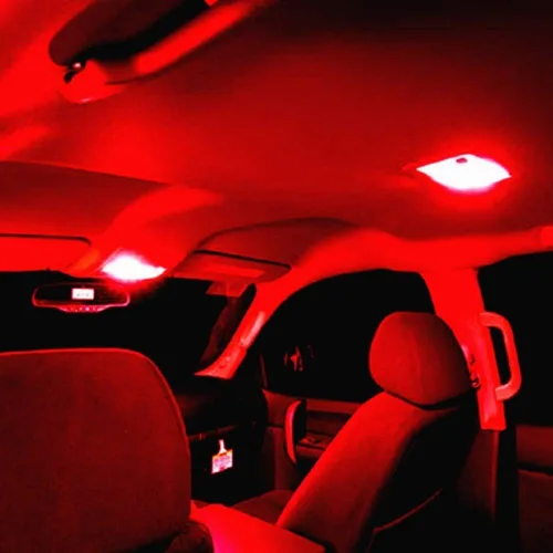 Vista 4 de Alla Lighting Bombillas LED 168 194 T10 rojo súper brillante 175 2825 W5W 192 2821 ZS SMD 12V luces interiores para automóviles, camiones mapa