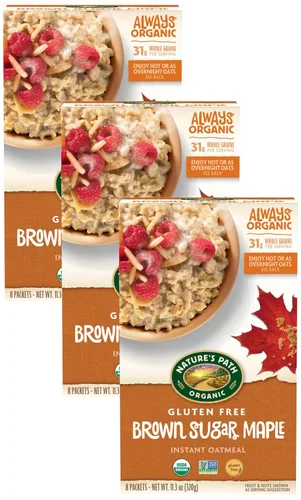 Vista 10 de Nature's Path - Harina de avena orgánica de arce con azúcar morena, 11.3 onzas (paquete de 1) Avena enrollada sin gluten, quinua y amaranto: 1.09