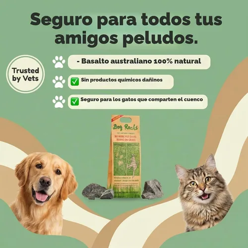 Vista 4 de Rocas para perros, para prevenir marcas de quemaduras del césped, en un suministro de 2 meses