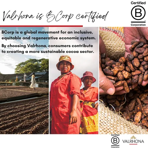 Vista 7 de Valrhona Barras de chocolate rubio francés premium DULCEY 35% de sabor a cacao, notas cremosas de sabor a galletas de caramelo. Fácil de derretir