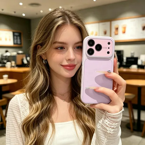 Vista 5 de Funda de silicona líquida para iPhone 17 Pro Max equipada con película protectora de lente, anticolisión suave al tacto y resistente a las manchas