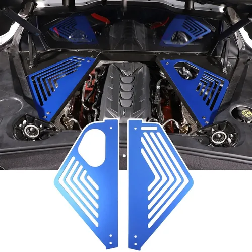 Vista 18 de TOYCIDFG Cubierta de panel de bahía del motor, protector de protección contra salpicaduras izquierda y derecha para C8 Corvette 2020-2024 Accesorios