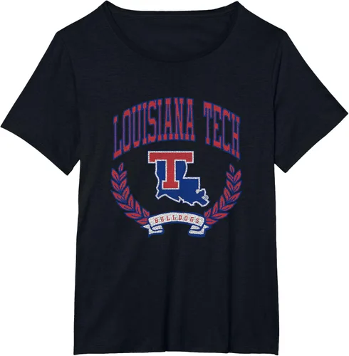 Vista 11 de Louisiana Tech Bulldogs Varsity Logo - Camiseta con licencia oficial, Negro