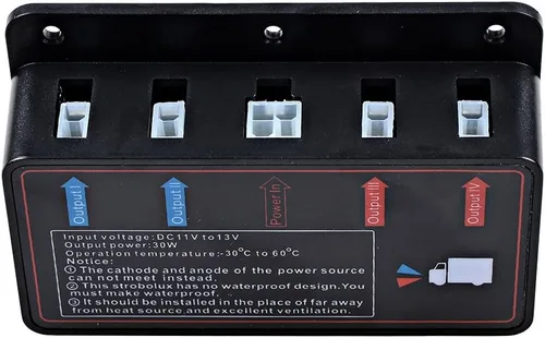 Vista 5 de 4 barras de luz estroboscópica ámbar + 4 luces estroboscópicas ámbar de advertencia de emergencia, 10 modos intermitentes para automóvil, SUV