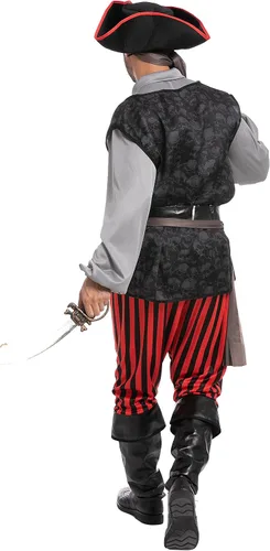 Vista 6 de Spooktacular Creations Disfraz de pirata para hombres adultos para Halloween fiesta de disfraces truco o trato fiesta de cosplay