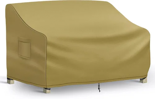 Vista 8 de Richwon Funda impermeable para sofá biplaza de patio, funda de sofá biplaza de 2 plazas para exteriores, fundas para muebles de patio