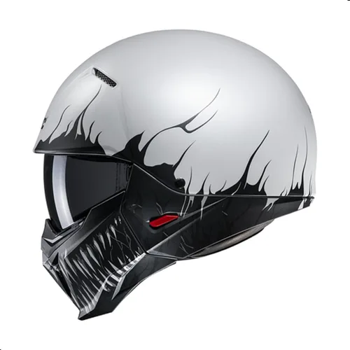 Vista 2 de Casco de motocicleta de cara abierta HJC i20 Scraw, aprobado por DOT (MC10SF, XS)