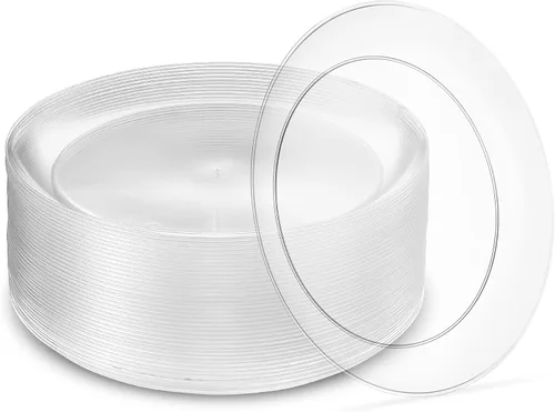 Vista 14 de Pack de 40 tazones desechables de helado y postre de plástico duro transparente de 5 onzas, de peso pesado y clase premium