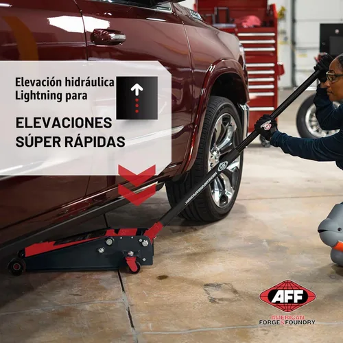 Vista 2 de AFF gato hidráulico para auto de 4 toneladas - Gato de piso con elevación relámpago - De alto rendimiento