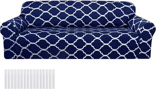 Vista 18 de Peryiter Juego de 1 funda de sofá gris oscuro para sala de estar, fundas de muebles para sofá y sofás, funda de sofá biplaza o sillón, protector