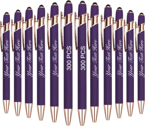 Vista 19 de 10 bolígrafos personalizados con nombre y texto para mujeres y hombres, bolígrafos personalizados con grabado gratis, regalos para negocios