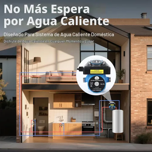 Vista 8 de Kit de bomba de recirculación de agua caliente instantánea reemplaza 595916 0955805
