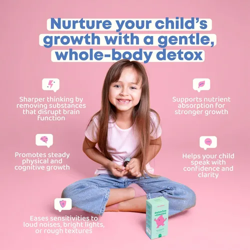 Vista 2 de JoySpring Gotas de cilantro de desintoxicación y desintoxicación herbaria para niños