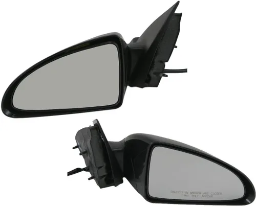 Vista 209 de TRQ Conjunto de 2 piezas de espejo lateral para conductor y pasajero, ajuste eléctrico, sin calefacción, sin memoria, color negro, compatible